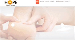 Desktop Screenshot of hopeneurophysiotherapy.com